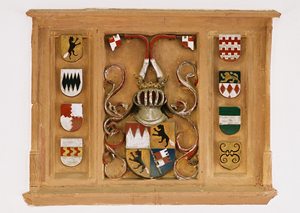 Wappen des Fürstbischofs Lorenz von Bibra im Rittersaal