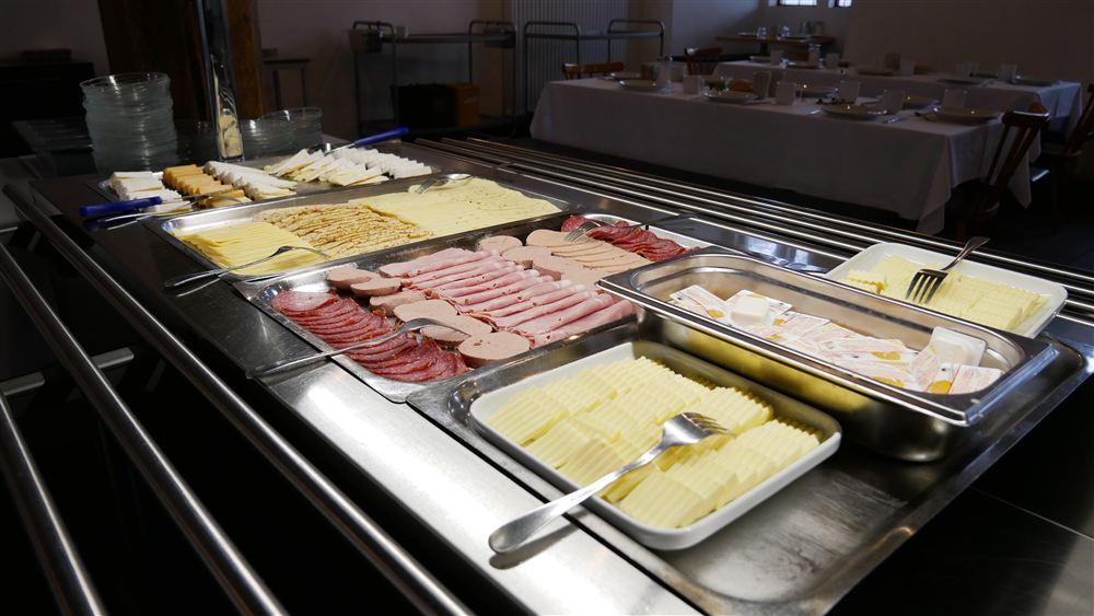 kaltes Abendbuffet im Speisesaal